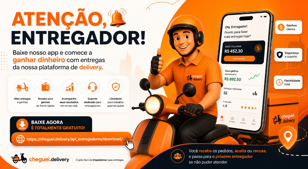 App Entregador Cheguei